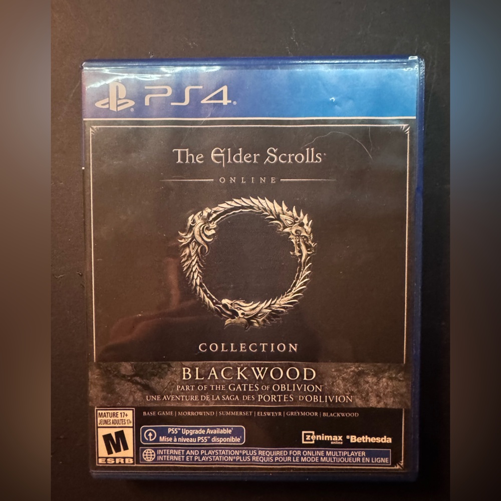 The Elder Scrolls Online: Blackwood Collection for PS4 - Black and Blue